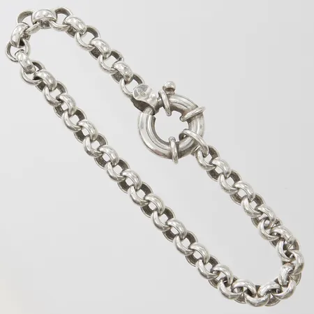 Armband, Ärtlänk, längd: 19cm, bredd: 5,9mm, GFAB, silver, 925/1000 Vikt: 18,6 g
