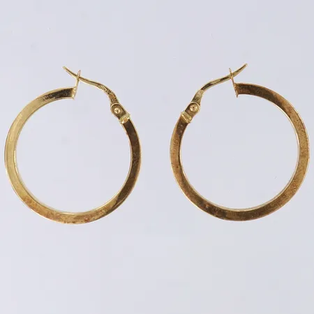 Ett par örhängen, creoler, Ø20,5mm, 18K.  Vikt: 1,8 g