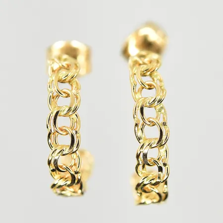 Ett par örhängen Bismarck, Ø13 mm, 18K. Vikt: 1,3 g