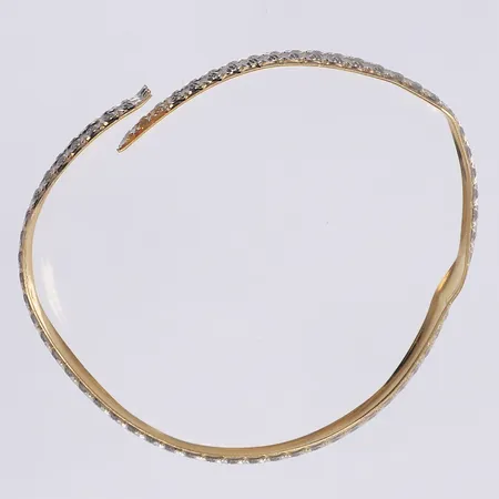 Armring tvåfärgad defekt 18K Vikt: 8,5 g