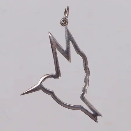 Hänge, längd 37,6mm, bredd 25,0mm, 925/1000 silver Vikt: 1,9 g