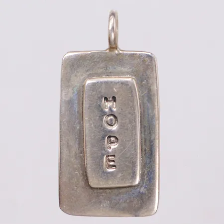 Hänge Hope, Efva Attling, längd 35,7mm, bredd 17,4mm, 925/1000 silver Vikt: 9,1 g