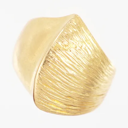 Ring stl 18¼, bredd: 5-20mm, 18K Vikt: 9,5 g