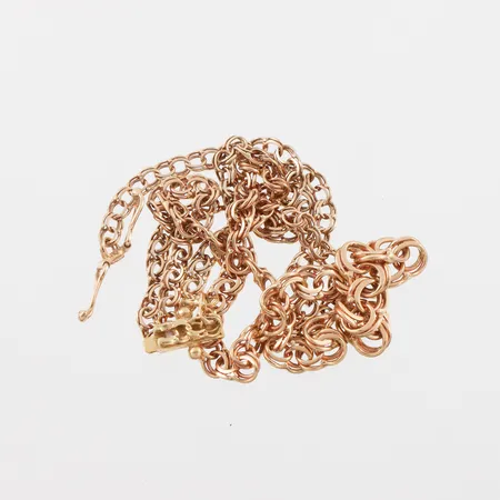 Collier Bismarck, längd 42,5cm, bredd 2,8-5,3mm, 18k Vikt: 8 g