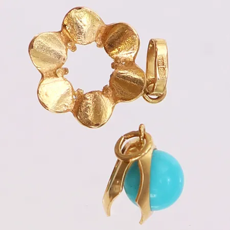 Guldskrot, defekt, 18K. Vikt: 2,2 g