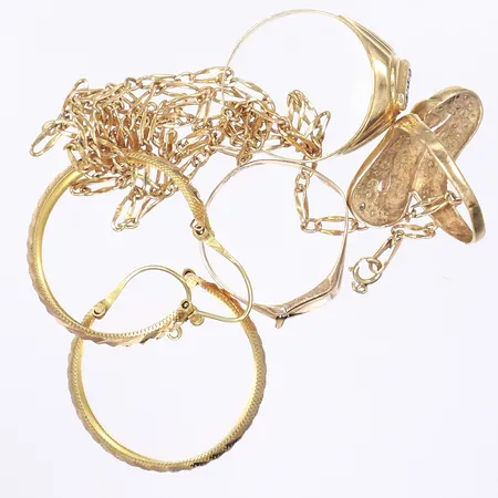 Diverse guld defekt buckligt 14K Vikt: 16,5 g Vikt: 16,5 g