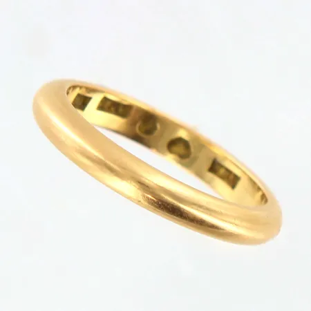 Ring stl 18, bredd: 3,3mm, gravyr, 18K Vikt: 4,9 g