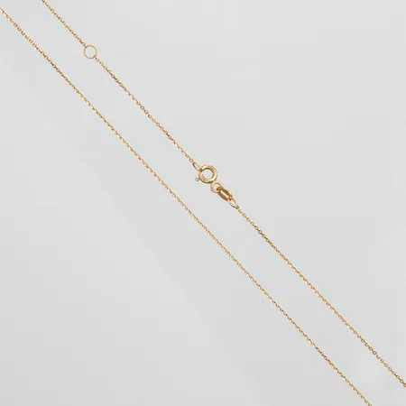 Kedja, Ankar, längd: 39,3+43,3cm, bredd: 1mm, italienska stämplar, 18K Vikt: 1,6 g