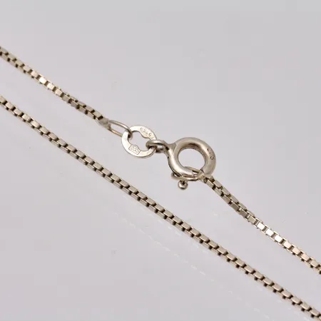 Kedja i silver, 44,5cm, Venezia, bredd 1mm, 925/1000, vikt 2,95g.