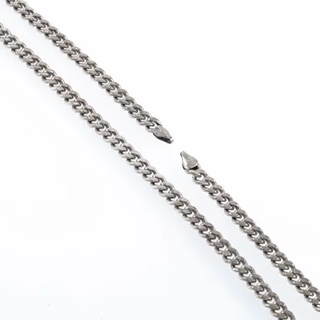 Kedja Pansar längd 49cm bredd 6,2mm, lås saknas, silver 925/1000 46,7g.