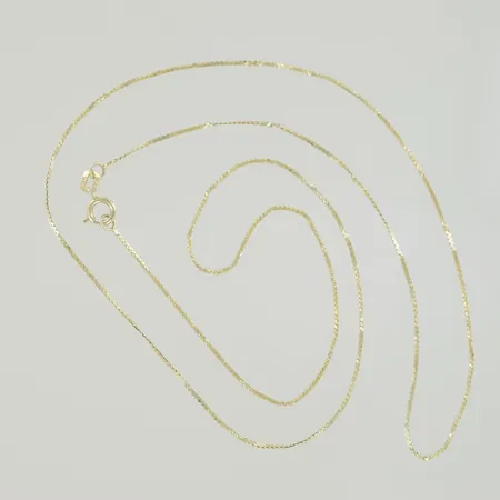 Halskedja längd 50 cm, defekter 14K Vikt: 1,2 g
