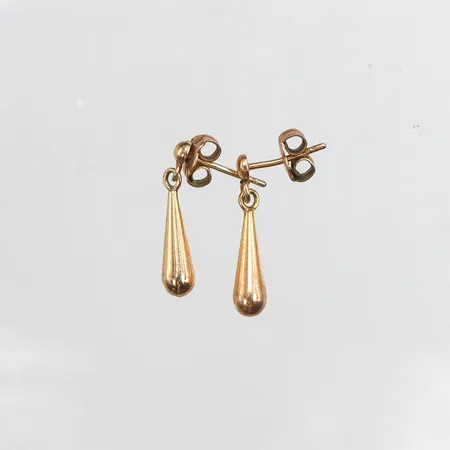 Ett par örhängen droppar, 20mm, stift, förgyllt silver, 835/1000 Vikt: 2,5 g
