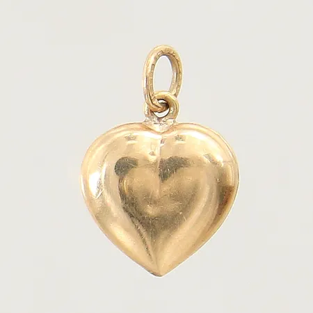 Hänge hjärta 14x10mm smärre bucklor 18K Vikt: 0,7 g
