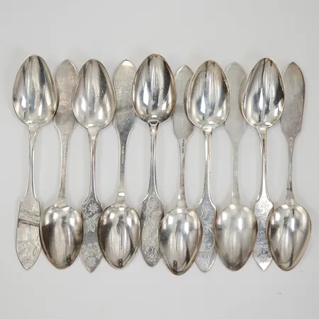 10st bordsskedar modell Tornedal. 175mm, silver Vikt: 354,4 g