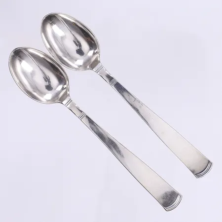 2 Kaffeskedar Rosenholm GAB 12cm silver 830/1000 Vikt: 33,8 g