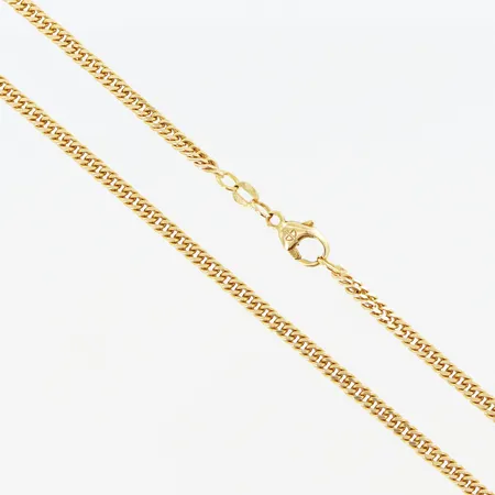 Kedja Pansar Balestra längd 51cm bredd 3mm, slitage på lås 18K.  Vikt: 16,7 g