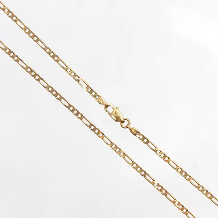 Kedja Figaro 40,5cm, bredd: 2,2mm, italienska stämplar, 18K Vikt: 4,6 g