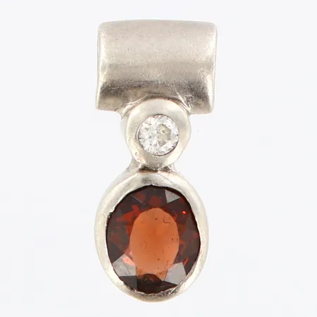 Hänge med stenar längd 15mm, bredd 5mm, silver 925/1000 Vikt: 1,4 g
