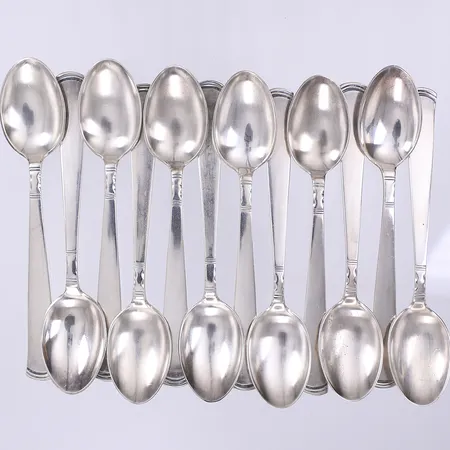 12 mockaskedar Rosenholm GAB 11cm silver 830/1000 Vikt: 139,2 g