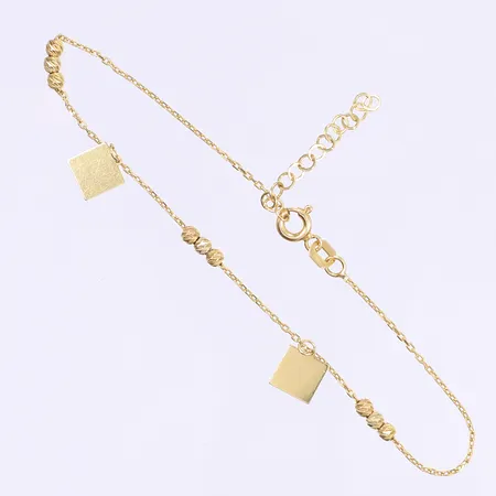 Armband 17-20cm bredd 1mm 18K Vikt: 1,8 g