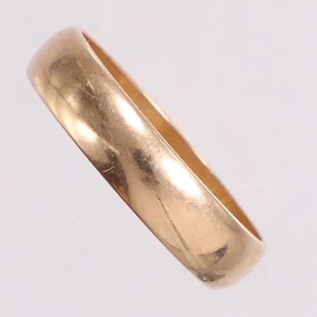 Ring slät stl: Ø19 gravyr 18K Vikt: 4,3 g