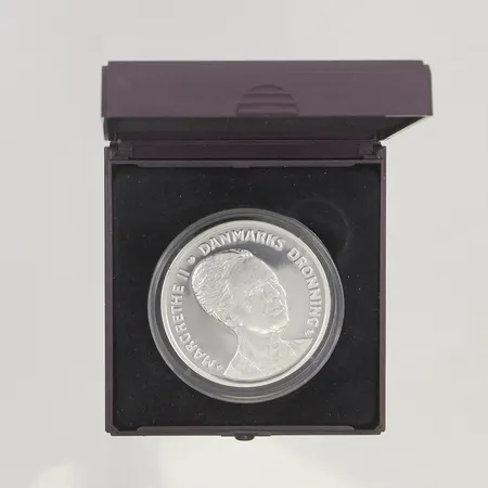 Minnesmynt 500kr Danmarks Dronning Margrethe II silver s999/1000 31,1g.