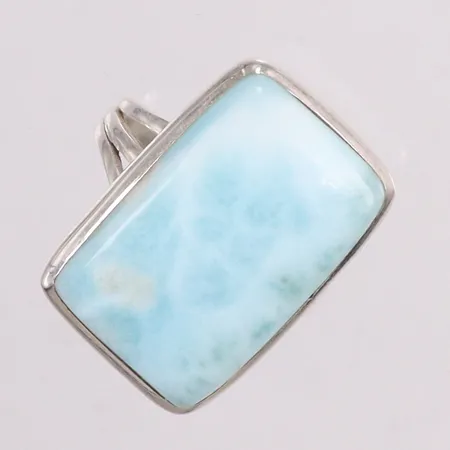 Ring stl:18¾ blå sten längd 23,6mm bredd 16,1mm silver 925/1000 Vikt: 6,6 g