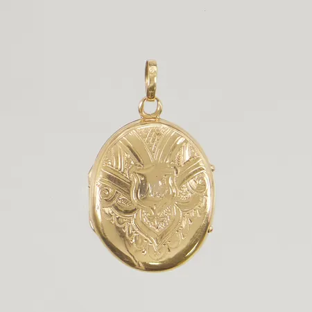 Medaljong 25mm, 18K 3,9g.
