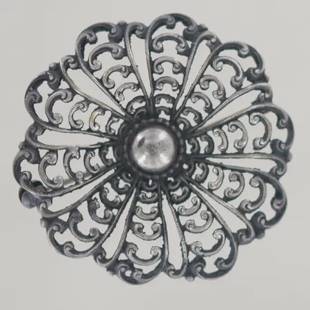Brosch bredd 4 cm ,silver 835/1000 Vikt: 7,5 g