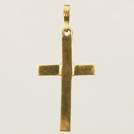 Hänge kors längd 42mm inklusive öglan bredd 18,6mm 18K Vikt: 2,3 g