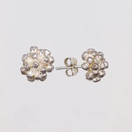 Ett par Örhängen Flora Danica Ø10mm Danmark silver 925/1000 Vikt: 4,5 g