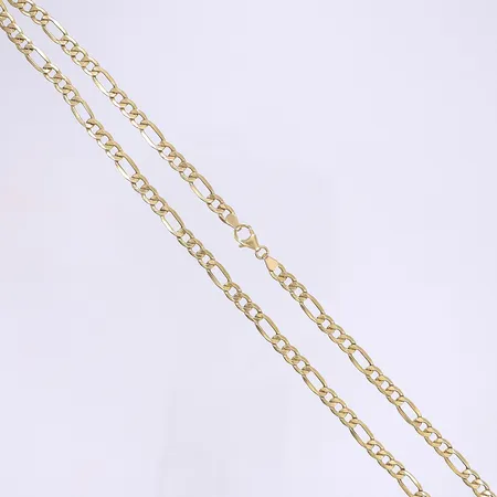 Halskedja ankarmodell 50cm bredd 5mm GHA bruksslitage 18K Vikt: 8,5 g