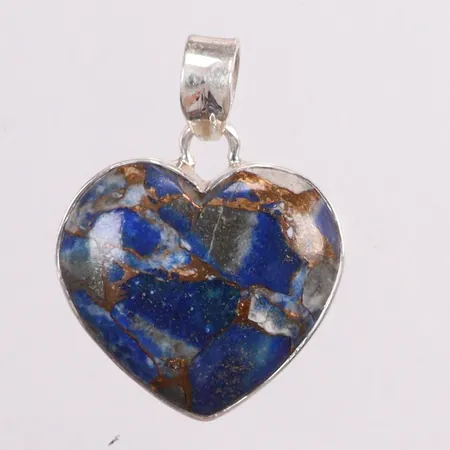 Hänge hjärta längd 3,5cm bredd 25,8mm silver 925/1000 Vikt: 6,4 g