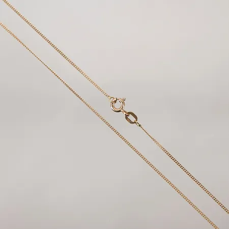 Kedja pansar längd 45,5cm bredd 1mm 18k Vikt: 1,8 g