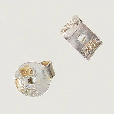2 udda snurrebusar 0,5x4,4mm silver 830/1000 Vikt: 0,2 g