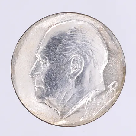Minnesmynt Norge 100kr 1982 Ø33mm silver 925/1000 Vikt: 24,7 g