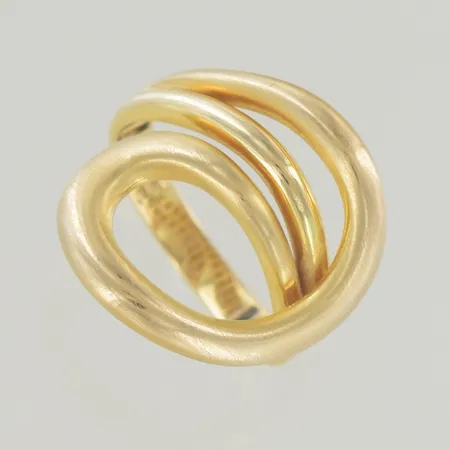 Ring stl:18¾ höjd 21 mm, 21K Vikt: 5,1 g