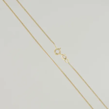 Halskedja pansar längd 51 cm bredd 1 mm, 18K Vikt: 3 g