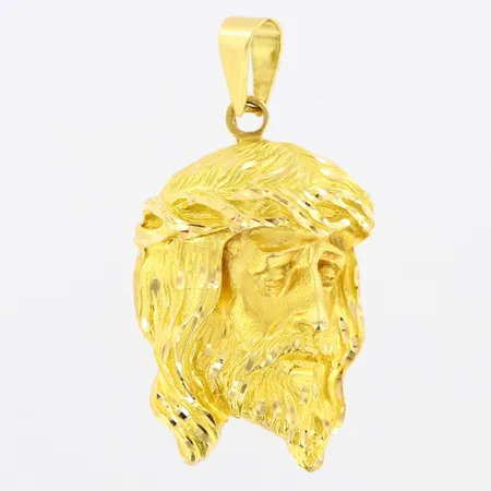 Hänge Jesus längd 50mm, bredd ca 25mm, 18K Vikt: 22,9 g