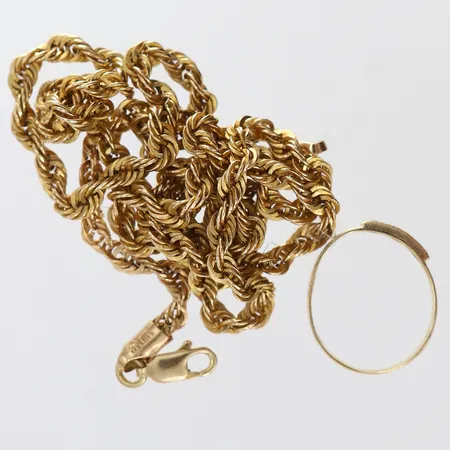 Guldsmycken defekta 14K.  Vikt: 6,9 g