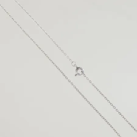 Halskedja längd 45 cm bredd 2 mm, silver Vikt: 1,4 g