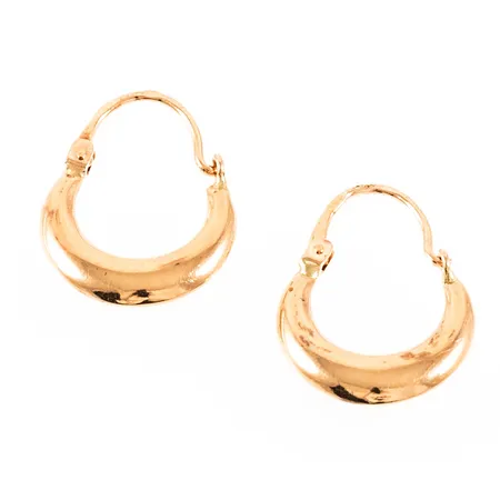 Creoler Ø13mm längd 18mm bredd nertill 2,3mm, 18K 1,1g.