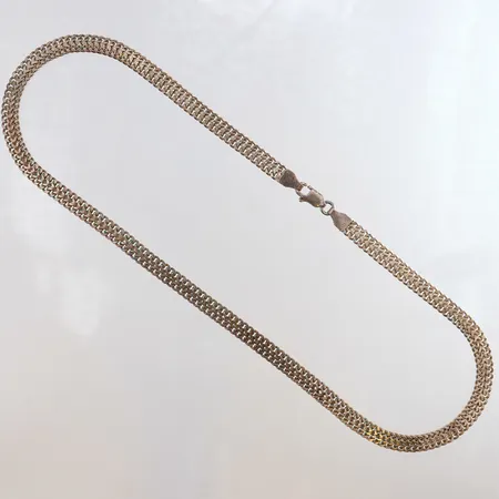 Kedja Fiskben längd 42cm bredd 5,5mm Silver 925/1000.  Vikt: 16,8 g