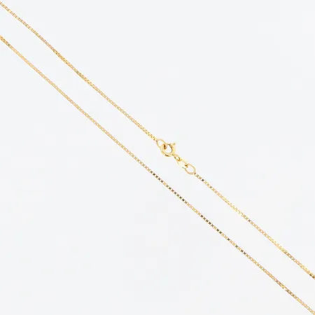 Kedja Venezia Balestra längd 38cm, bredd 1mm, mindre skevheter, 18K Vikt: 3,2 g