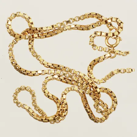 Kedja Venezia längd 48,5cm bredd 2,5mm defekt 18K Vikt: 6,8 g