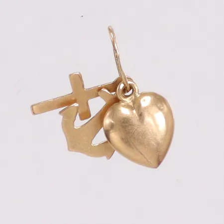 Hänge tro, hopp och kärlek längd 1cm 18K Vikt: 0,4 g