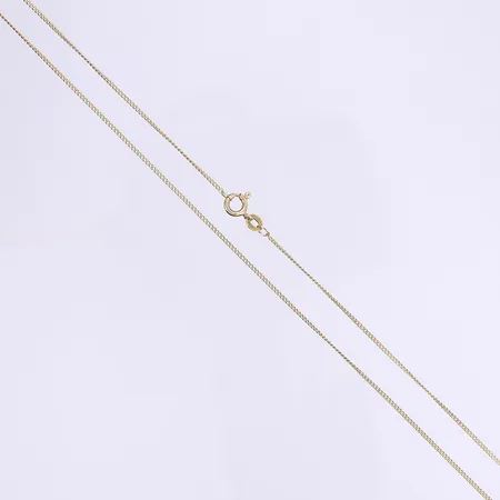 Halskedja Pansar 47cm bredd 1mm 18K Vikt: 2,6 g