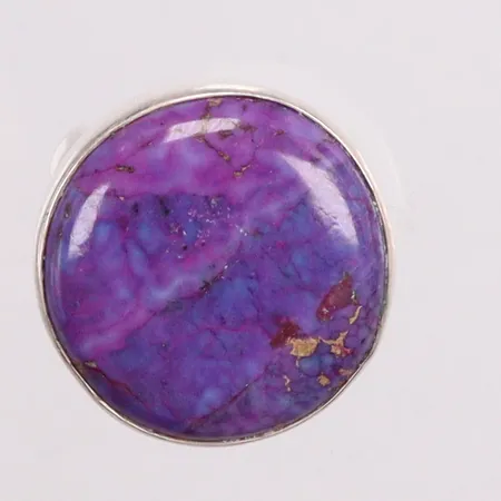 Ring med lila sten stl:18½ Ø21,1mm silver 925/1000 Vikt: 8 g