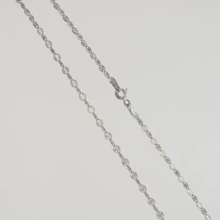 Halskedja längd 49,5 cm bredd 3 mm, silver 925/1000 Vikt: 2,5 g