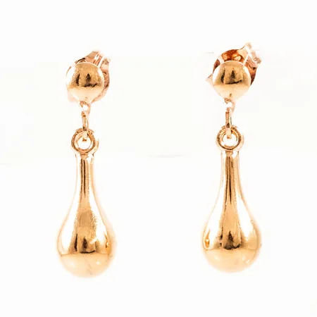 Hängande örhängen droppar längd 19,5mm bredd 5,5mm, 18K 1,1g. 